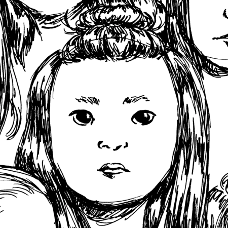 Thumbnail Gesichtsübungen #003 2022 Ink Drawing / Zeichnungen mit Tinte