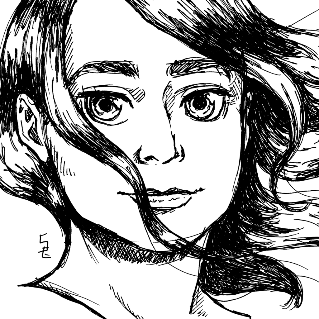 Windy Hair Sketch Thumbnail